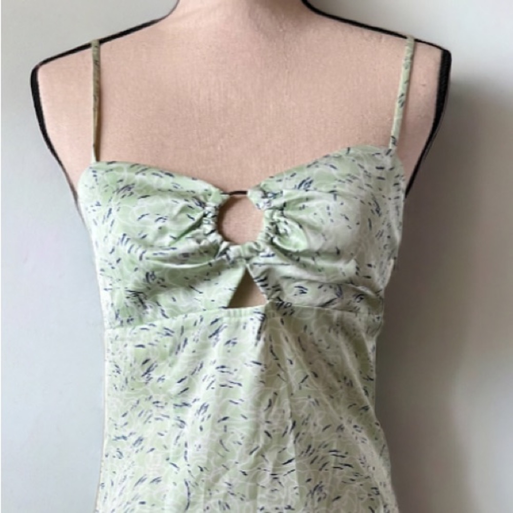 Elodie O-Ring Patterned Slip Dress Size Small - Picture 6 of 12